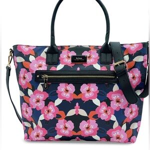 TRINA TURK - SET - Tote With Matching Zip Around Wallet in All Over Narcissus